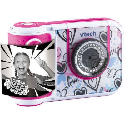 Vtech Kidizoom Print Scrapbook Bundle Παιδική Φωτογραφική Μηχανή με Θερμική Εκτύπωση Ροζ
