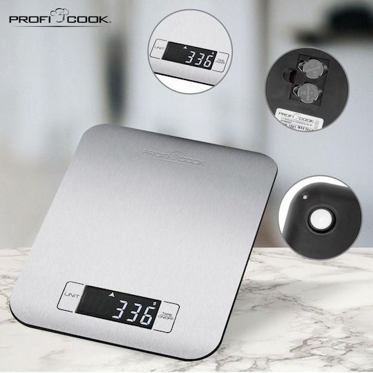 Profi Cook 1061 Ψηφιακή Ζυγαριά Κουζίνας 1gr/5kg Γκρι