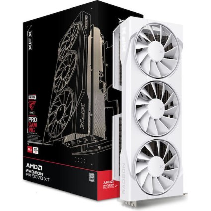 XFX Radeon RX 9070 XT 16GB GDDR6 Swift Gaming Triple Fan White Κάρτα Γραφικών