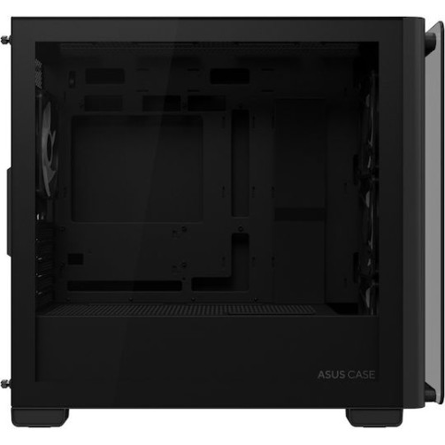 Asus A23 Plus Gaming Midi Tower Κουτί Υπολογιστή με Πλαϊνό Παράθυρο και RGB Φωτισμό Μαύρο