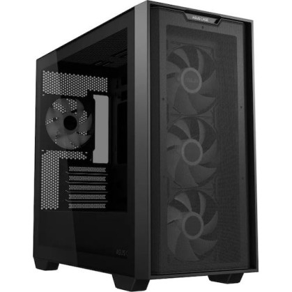 Asus A21 PLUS Mini Tower Κουτί Υπολογιστή με Πλαϊνό Παράθυρο Μαύρο