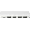 Digitus USB 3.0 Hub 5 Θυρών με σύνδεση USB-C & Θύρα Φόρτισης Ασημί