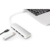 Digitus USB 3.0 Hub 5 Θυρών με σύνδεση USB-C & Θύρα Φόρτισης Ασημί