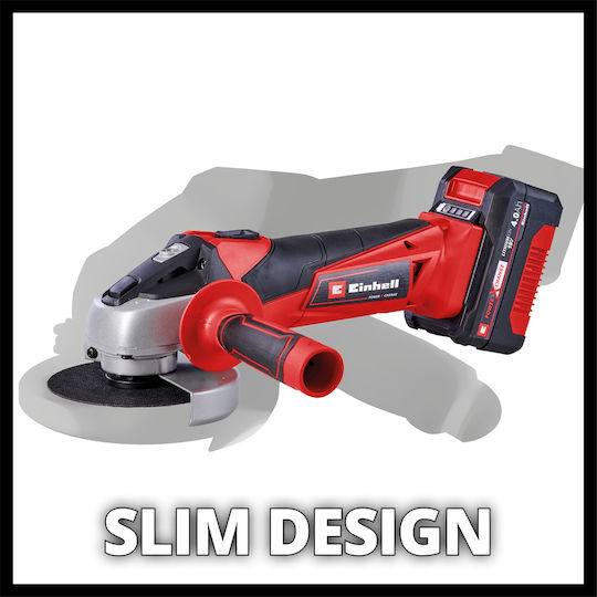 Einhell TC-AG 18/115 Li Τροχός 115mm Μπαταρίας 1x4Ah