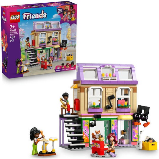 Lego Friends Music Store & Apartment για 7+ Ετών 483τμχ