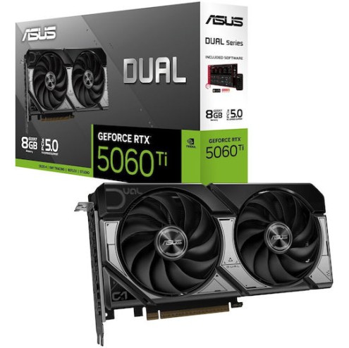 Asus GeForce RTX 5060 Ti 8GB GDDR7 Dual OC Κάρτα Γραφικών