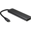 Inter-Tech USB 3.2 Hub 5 Θυρών με σύνδεση USB-C Γκρι