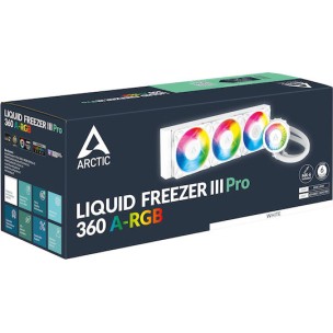 Arctic Liquid Freezer III Pro 360 A-RGB Υδρόψυξη Επεξεργαστή Τριπλού Ανεμιστήρα 120mm για Socket AM4/AM5/1700 Λευκή