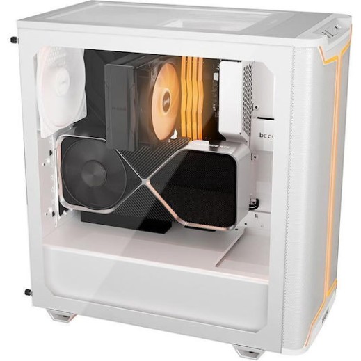 Be Quiet Pure Base 501 DX Gaming Midi Tower Κουτί Υπολογιστή με Πλαϊνό Παράθυρο και RGB Φωτισμό Λευκό