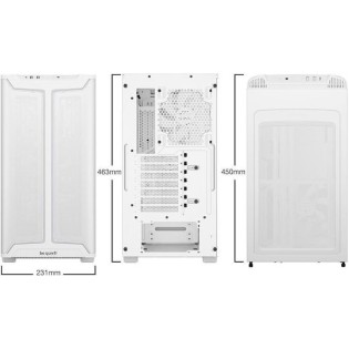 Be Quiet Pure Base 501 DX Gaming Midi Tower Κουτί Υπολογιστή με Πλαϊνό Παράθυρο και RGB Φωτισμό Λευκό