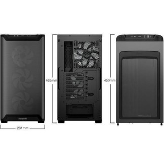 Be Quiet Pure Base 501 LX Gaming Midi Tower Κουτί Υπολογιστή με Πλαϊνό Παράθυρο και RGB Φωτισμό Μαύρο