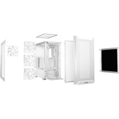 Be Quiet Pure Base 501 LX Gaming Midi Tower Κουτί Υπολογιστή με Πλαϊνό Παράθυρο και RGB Φωτισμό Λευκό