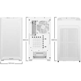 Be Quiet Pure Base 501 LX Gaming Midi Tower Κουτί Υπολογιστή με Πλαϊνό Παράθυρο και RGB Φωτισμό Λευκό