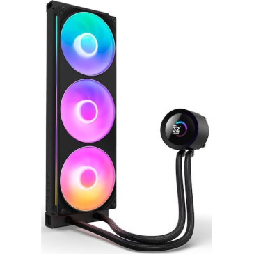 NZXT KRAKEN PLUS 360 NZXT (v2) Υδρόψυξη Επεξεργαστή Τριπλού Ανεμιστήρα 120mm με RGB Φωτισμό