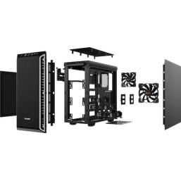 Be Quiet Pure Base 600 Midi Tower Κουτί Υπολογιστή Ασημί