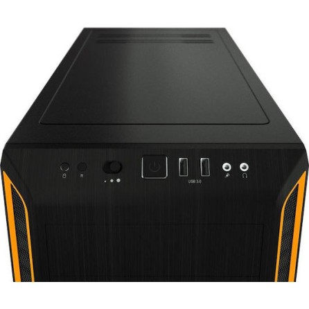 Be Quiet Pure Base 600 Window Gaming Midi Tower Κουτί Υπολογιστή Πορτοκαλί