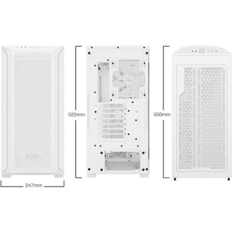 Be Quiet Shadow Base 800 FX Gaming Midi Tower Κουτί Υπολογιστή με Πλαϊνό Παράθυρο και RGB Φωτισμό Λευκό