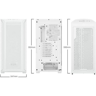 Be Quiet Shadow Base 800 FX Gaming Midi Tower Κουτί Υπολογιστή με Πλαϊνό Παράθυρο και RGB Φωτισμό Λευκό