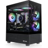 Thermaltake View 170 TG Gaming Micro Tower Κουτί Υπολογιστή με Πλαϊνό Παράθυρο και RGB Φωτισμό Μαύρο