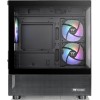 Thermaltake View 170 TG Gaming Micro Tower Κουτί Υπολογιστή με Πλαϊνό Παράθυρο και RGB Φωτισμό Μαύρο