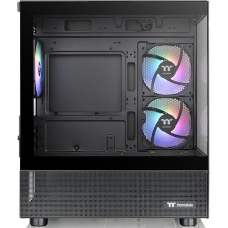 Thermaltake View 170 TG Gaming Micro Tower Κουτί Υπολογιστή με Πλαϊνό Παράθυρο και RGB Φωτισμό Μαύρο