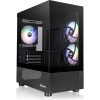 Thermaltake View 170 TG Gaming Micro Tower Κουτί Υπολογιστή με Πλαϊνό Παράθυρο και RGB Φωτισμό Μαύρο