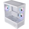 Thermaltake View 170 TG Gaming Micro Tower Κουτί Υπολογιστή με Πλαϊνό Παράθυρο και RGB Φωτισμό Λευκό