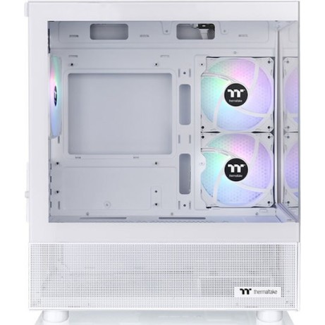 Thermaltake View 170 TG Gaming Micro Tower Κουτί Υπολογιστή με Πλαϊνό Παράθυρο και RGB Φωτισμό Λευκό