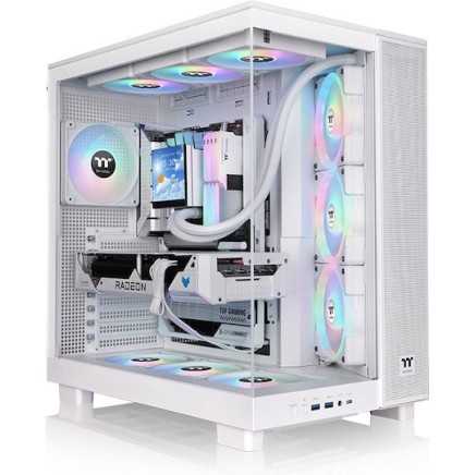 Thermaltake View 380 XL TG ARGB Gaming Midi Tower Κουτί Υπολογιστή με Πλαϊνό Παράθυρο Snow White