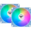 Thermaltake CT120 Case Fan με ARGB Φωτισμό και Σύνδεση 4-Pin PWM 2τμχ Hydrangea Blue