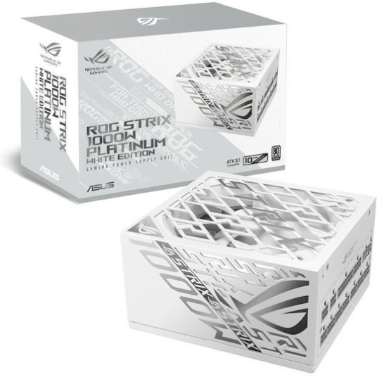 Asus ROG Strix Platinum 1000W Λευκό Τροφοδοτικό Υπολογιστή Full Modular 80 Plus Platinum