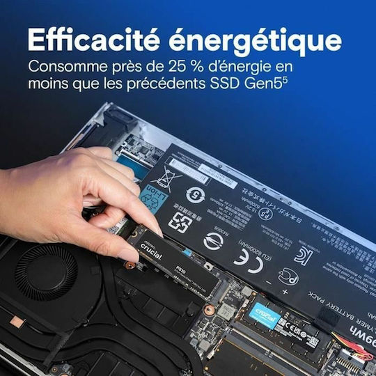 Crucial P510 SSD 2TB M.2 NVMe PCI Express 5.0