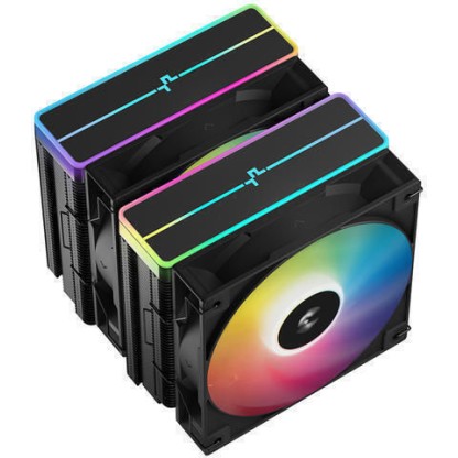 Deepcool AG620 BK ARGB V2 Ψύκτρα Επεξεργαστή Διπλού Ανεμιστήρα για Socket AM4/AM5/1200/115x/1700