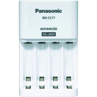 Panasonic Eneloop Advanced BQ-CC17 Φορτιστής 4 Μπαταριών Ni-MH Μεγέθους AA/AAA Σετ με 4x AA 2000mAh σε Λευκό χρώμα