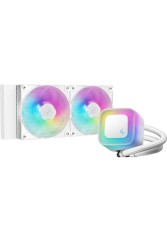 Deepcool LE240 (v2) Υδρόψυξη Επεξεργαστή Διπλού Ανεμιστήρα 120mm για Socket AM4/AM5/1700/1200 με ARGB Φωτισμό Λευκή