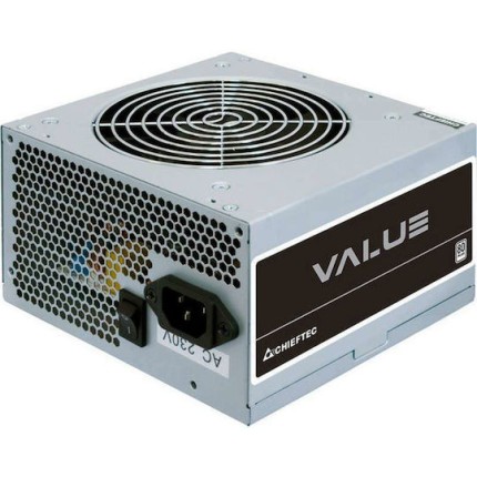 Chieftec Value Series 500W Γκρι Τροφοδοτικό Υπολογιστή Full Wired 80 Plus Standard