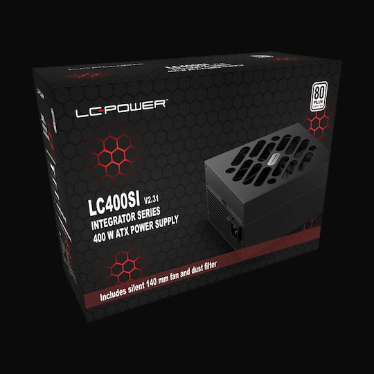 LC-Power LC400SI V2.31 rev. 2.31 400W Μαύρο Τροφοδοτικό Υπολογιστή Full Wired 80 Plus Standard
