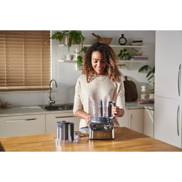 Kenwood Multipro Xl Weigh+ Πολυμίξερ 1000W με Κάδο 3lt και Κανάτα Μπλέντερ Ασημί