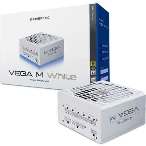 Chieftec VEGA Μ 850W Λευκό Τροφοδοτικό Υπολογιστή Full Modular 80 Plus Gold