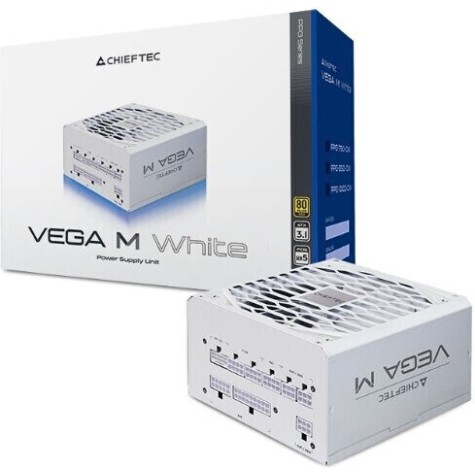 Chieftec VEGA M 750W Λευκό Τροφοδοτικό Υπολογιστή Full Modular 80 Plus Gold