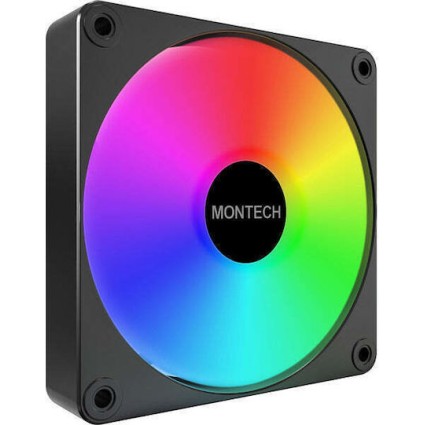 Montech GF120R V2 ARGB Reverse Case Fan με Σύνδεση 3-Pin / 4-Pin PWM 3τμχ
