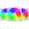 Montech GF120R V2 ARGB Reverse Case Fan με Σύνδεση 3-Pin / 4-Pin PWM 3τμχ Λευκό