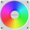 Montech GF120R V2 ARGB Reverse Case Fan με Σύνδεση 3-Pin / 4-Pin PWM 3τμχ Λευκό