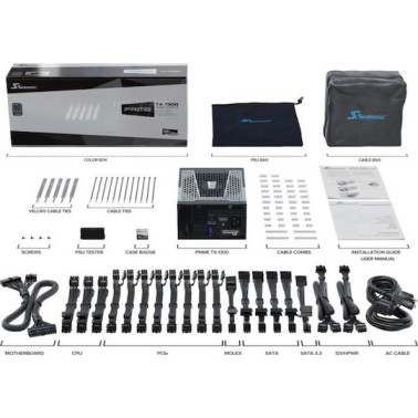 Seasonic Prime TX ATX30 1600W Μαύρο Τροφοδοτικό Υπολογιστή Full Modular 80 Plus Titanium
