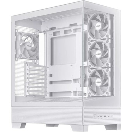 Asus A31 PLUS Gaming Midi Tower Κουτί Υπολογιστή με Πλαϊνό Παράθυρο και ARGB Φωτισμό Λευκό
