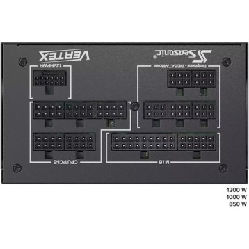 Seasonic Vertex GX 1200W Μαύρο Τροφοδοτικό Υπολογιστή Full Modular 80 Plus Gold