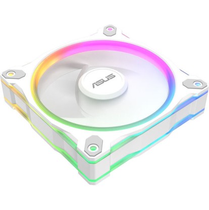 Asus Prime MR120 Reverse Case Fan με ARGB Φωτισμό και Σύνδεση 4-Pin PWM Λευκό
