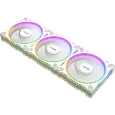Asus Prime MR120 Reverse Case Fan με ARGB Φωτισμό και Σύνδεση 4-Pin PWM 3τμχ Λευκό