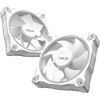 Asus Prime MR120 Reverse Case Fan με ARGB Φωτισμό και Σύνδεση 4-Pin PWM 3τμχ Λευκό
