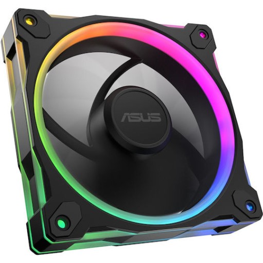 Asus Prime MR120 Reverse Case Fan με ARGB Φωτισμό και Σύνδεση 4-Pin PWM 3τμχ